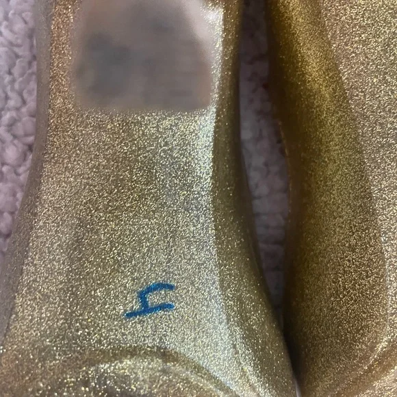 Melissa Shimmering Gold Heels - Picture 5 of 5